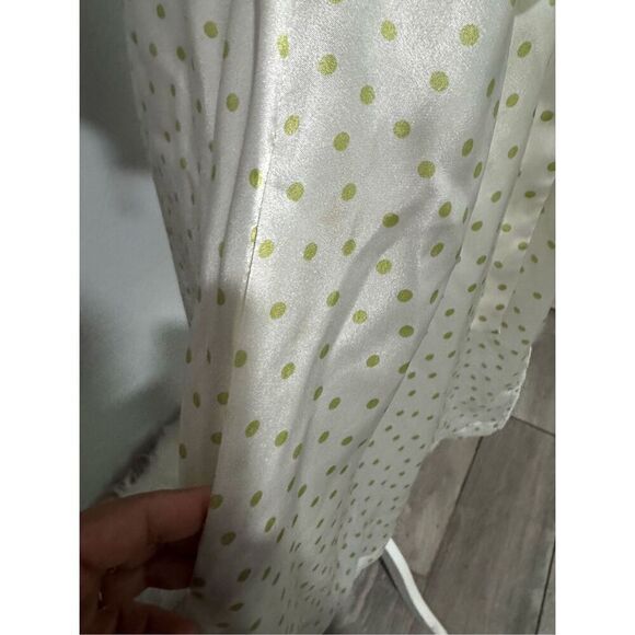 Oscar de la Renta green polka dots nightgown M - Picture 10 of 11